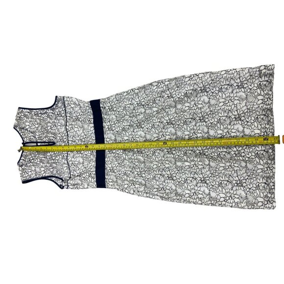 Banana Republic Floral Lace Dress Size 2 Black and White - Picture 6 of 6